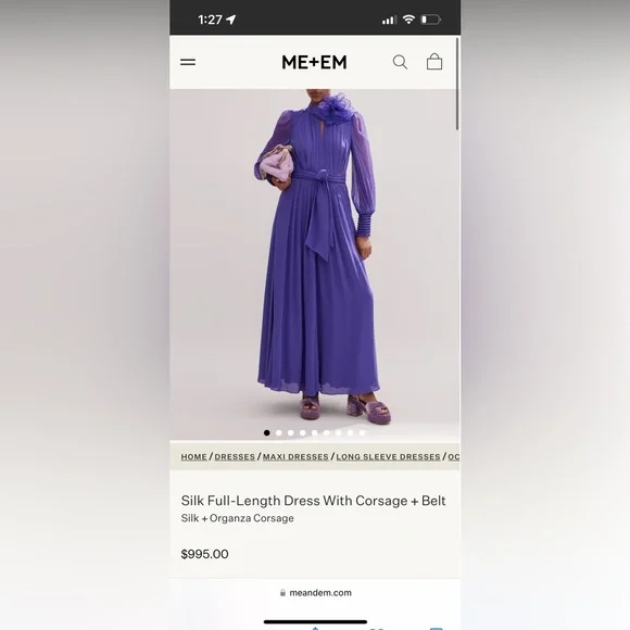 Me+Em Silk Full-Length Dress - Picture 2 of 9